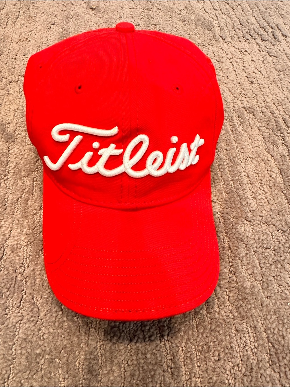 Maryland Titleist Red Cap with White Script Logo